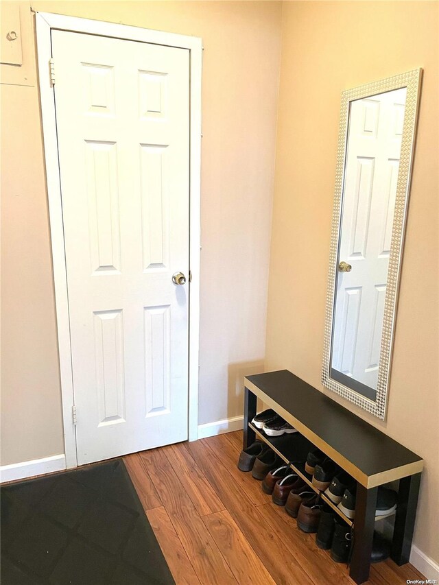 119-49 Union Tpke Unit 7E, Forest Hills, NY 11375 - mudroom with wood finished floors and baseboards