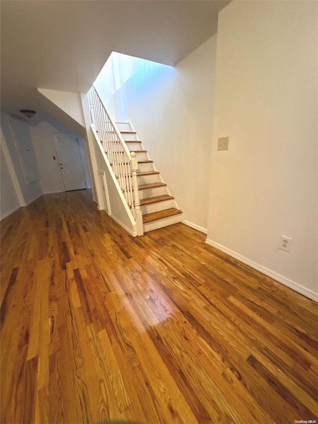 interior space featuring hardwood / wood-style flooring