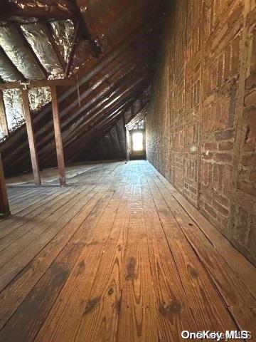 view of attic