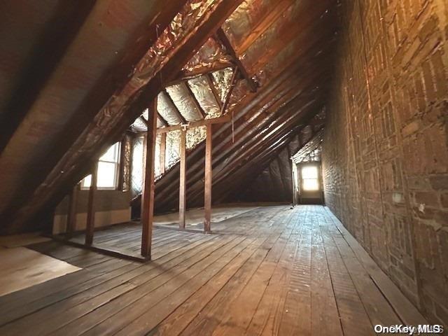 view of attic