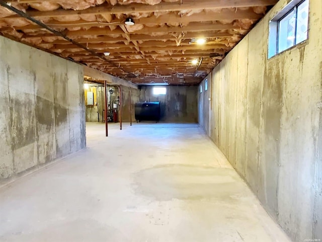 view of basement