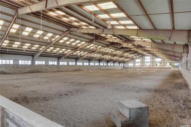 view of horse barn