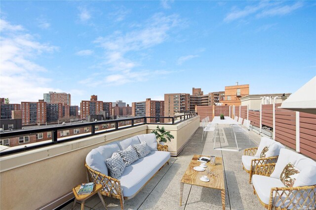 balcony with outdoor lounge area