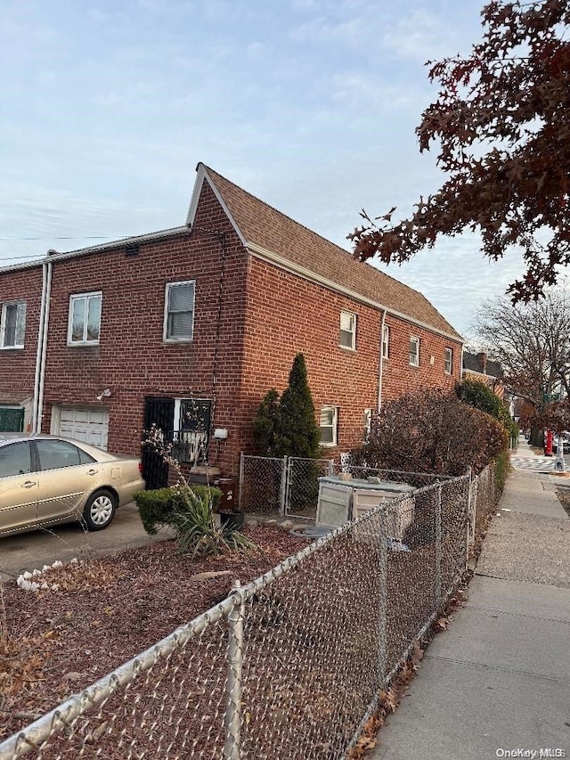 view of home's exterior featuring a garage