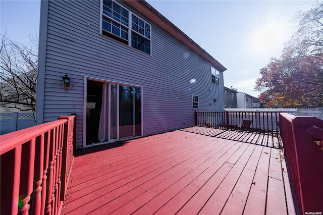 view of wooden terrace