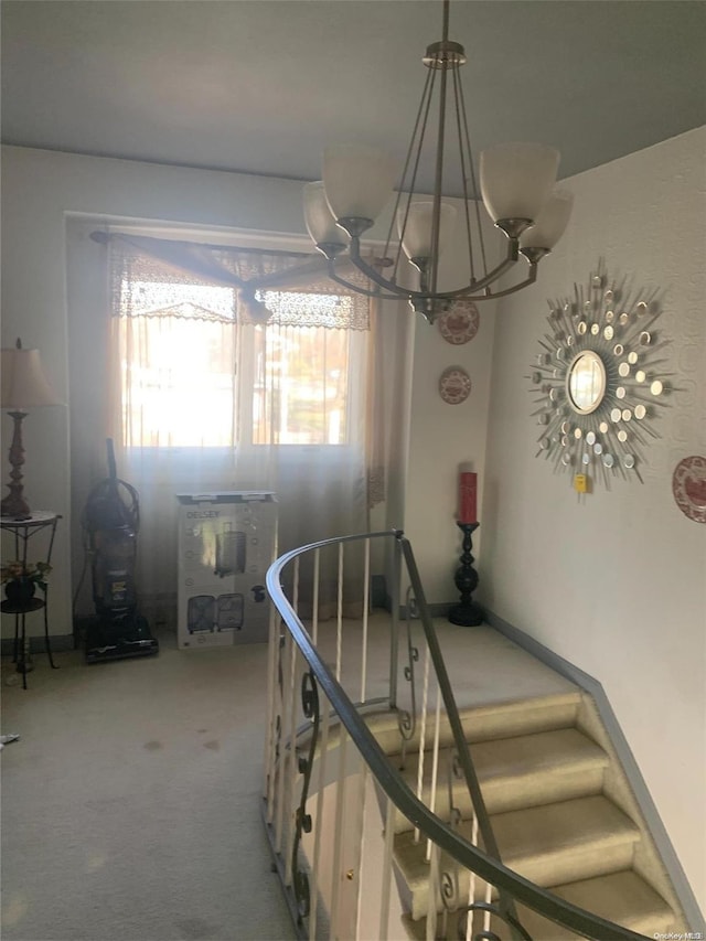 interior space with carpet floors