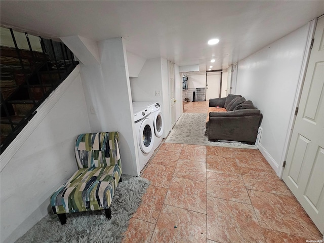 laundry room featuring washer and dryer