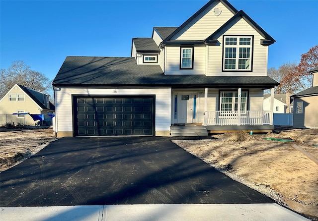 view of front of home featuring a garage