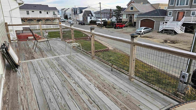 88 Bayview Ave, Lindenhurst, NY 11757 - wooden terrace with a residential view