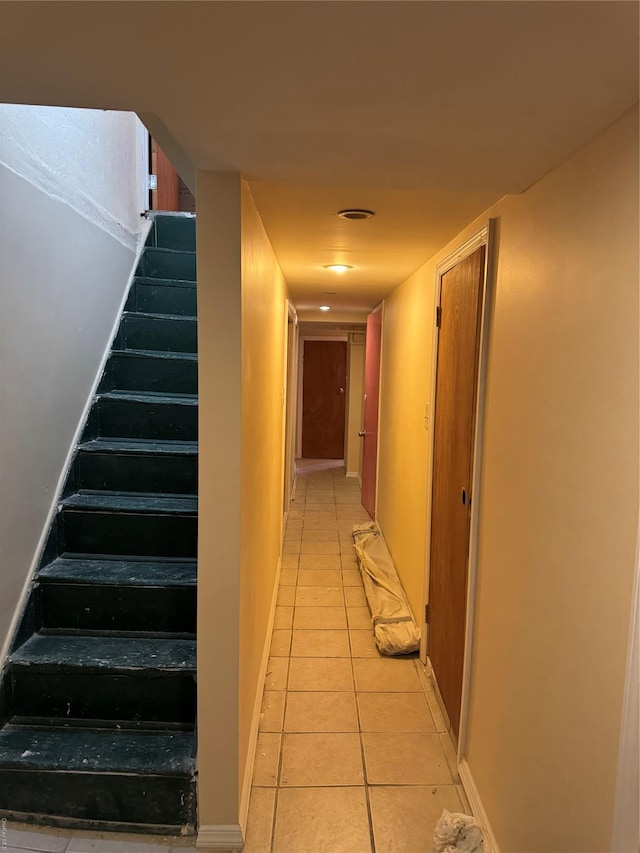 776 Hewitt, Bronx, NY 10455 - stairs with tile patterned flooring