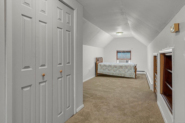 1519 Saint Louis Ave, Bay Shore, NY 11706 - carpeted bedroom featuring lofted ceiling and baseboards