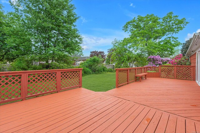 1519 Saint Louis Ave, Bay Shore, NY 11706 - deck featuring a yard