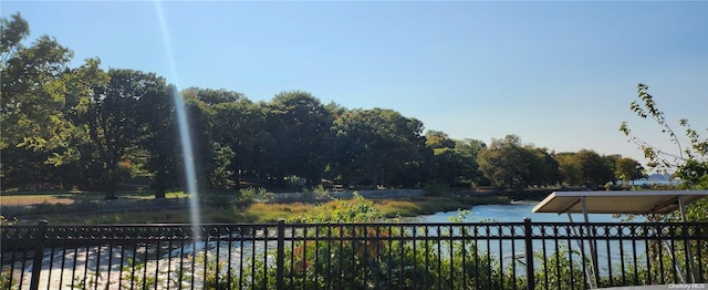 view of water feature