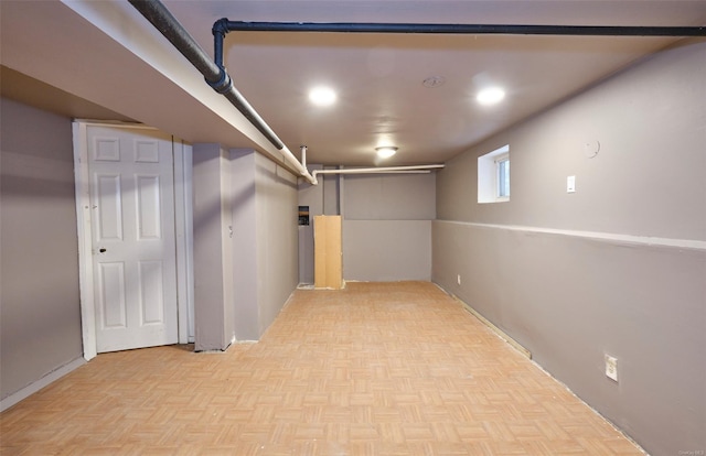 view of basement