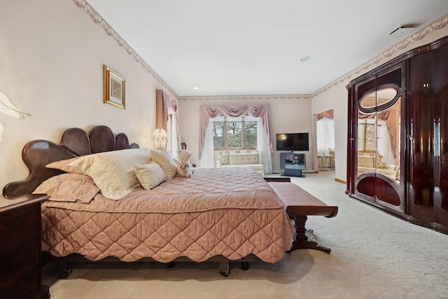 bedroom featuring carpet floors