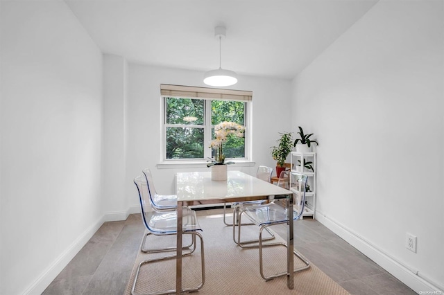 dining area with baseboards