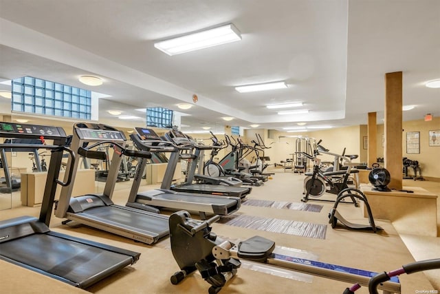 view of exercise room