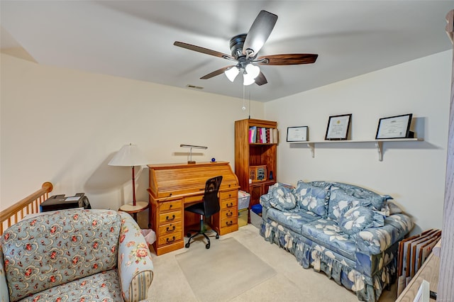 811 Spring Lake Dr Unit 811, Middle Island, NY 11953 - carpeted office space with ceiling fan