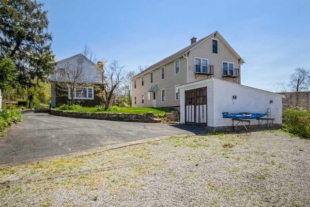 view of rear view of property