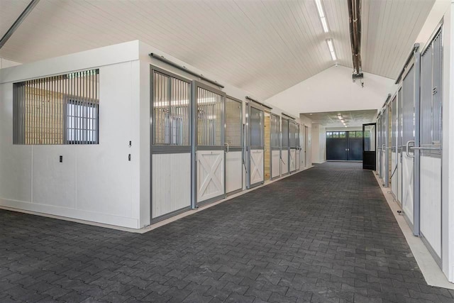 view of horse barn