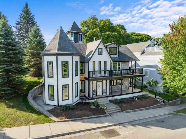 view of victorian home