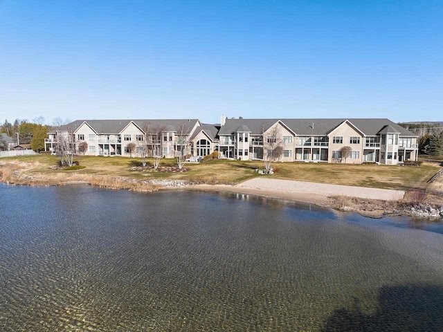 view of property view of water