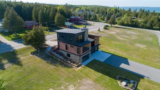 birds eye view of property