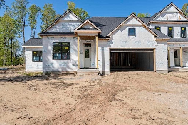 property under construction featuring a garage