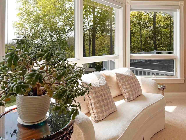 view of sunroom