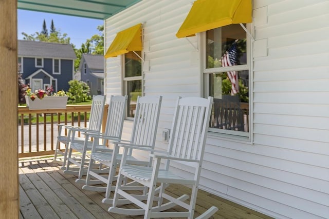 401 Antrim St, Charlevoix, MI 49720 - view of wooden deck