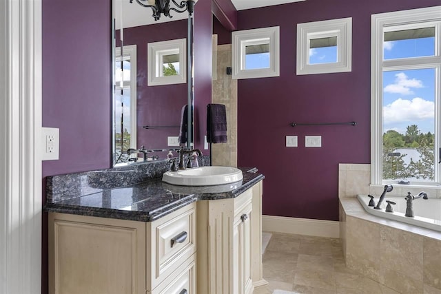 1439 Lindburgh Ln, Cheboygan, MI 49721 - bathroom with vanity and a garden tub
