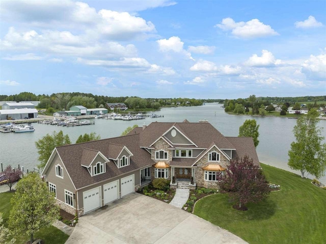 1439 Lindburgh Ln, Cheboygan, MI 49721 - view of subject property with a large body of water