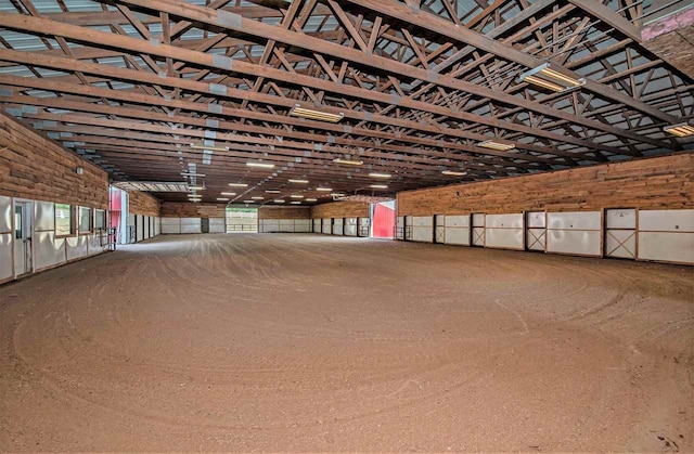 view of horse barn