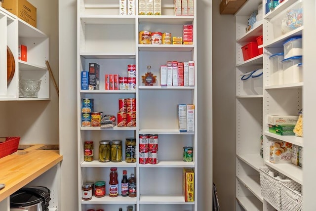 view of pantry