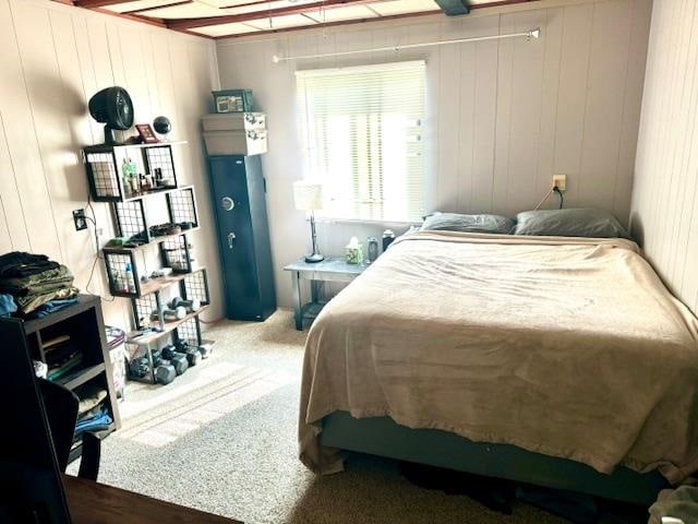 bedroom with carpet floors