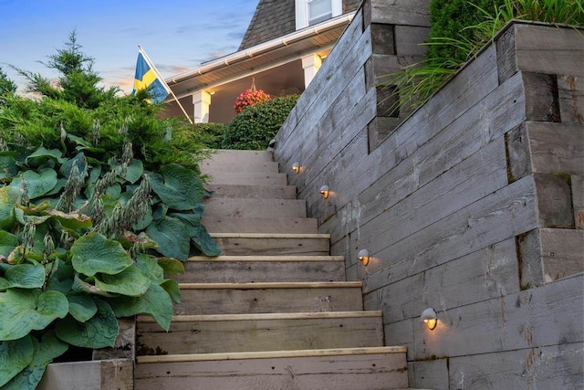 view of stairs