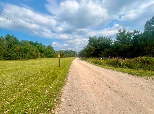 view of road