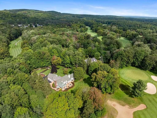 645 Woodhill Ct, Harbor Springs, MI 49740 - aerial view featuring golf course view and a forest view