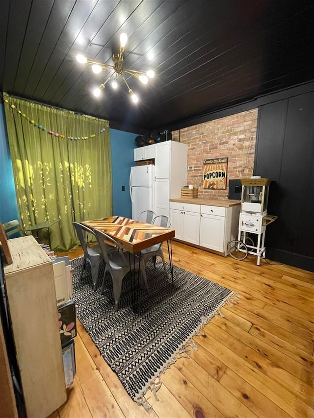 dining room featuring light hardwood / wood-style floors