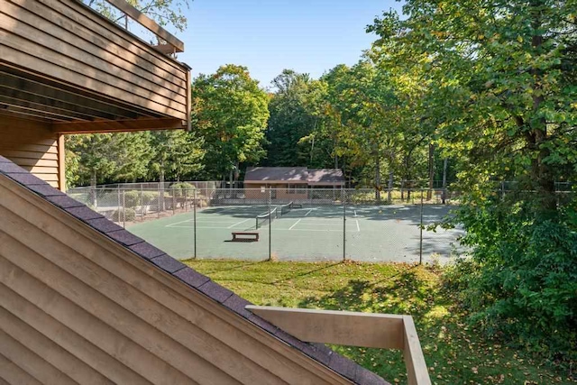 view of tennis court