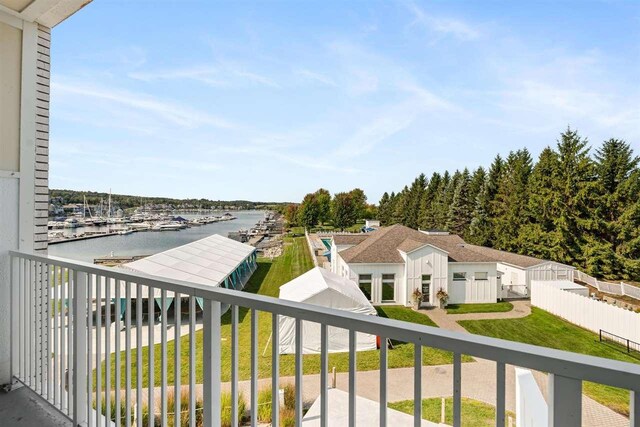 4200 Main St Unit 26, Bay Harbor, MI 49770 - bedroom featuring recessed lighting, baseboards, visible vents, and wood finished floors