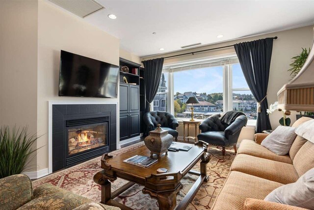 4200 Main St Unit 26, Bay Harbor, MI 49770 - details featuring a tiled fireplace