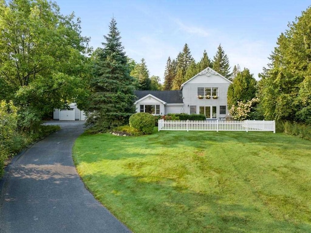 exterior space with a front yard