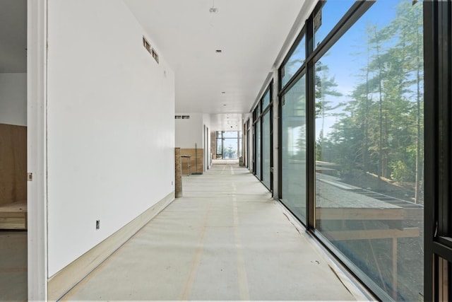 3087 Forrest Ave, Harbor Springs, MI 49740 - hall with finished concrete floors