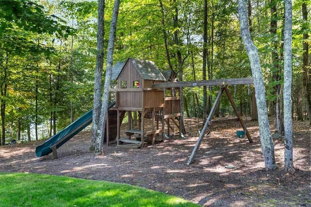view of jungle gym