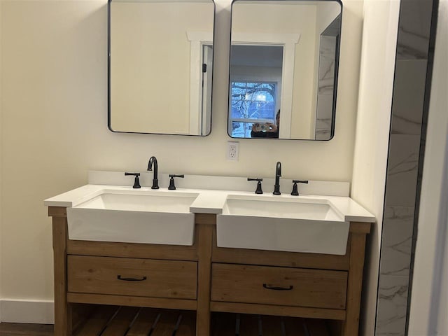 bathroom featuring vanity