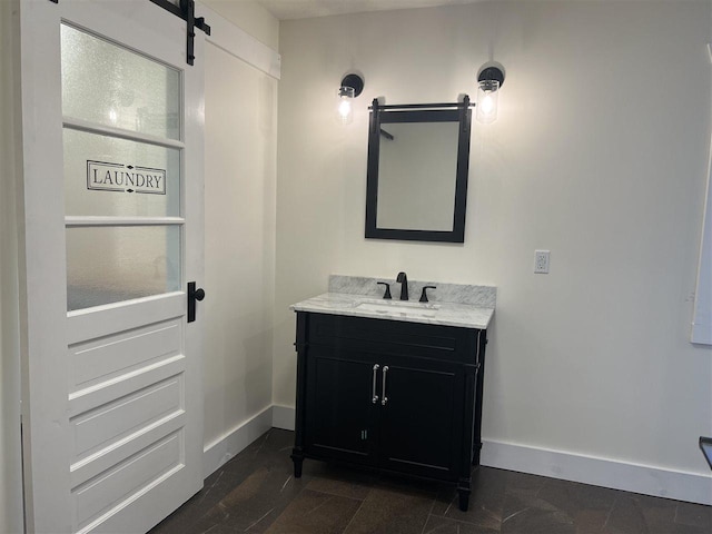 bathroom featuring vanity