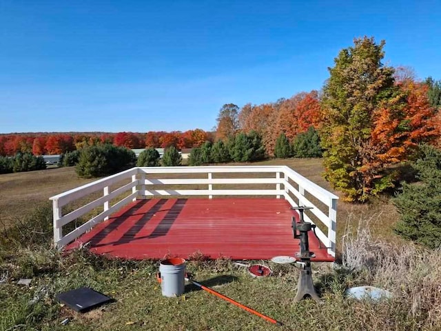 exterior space with a deck