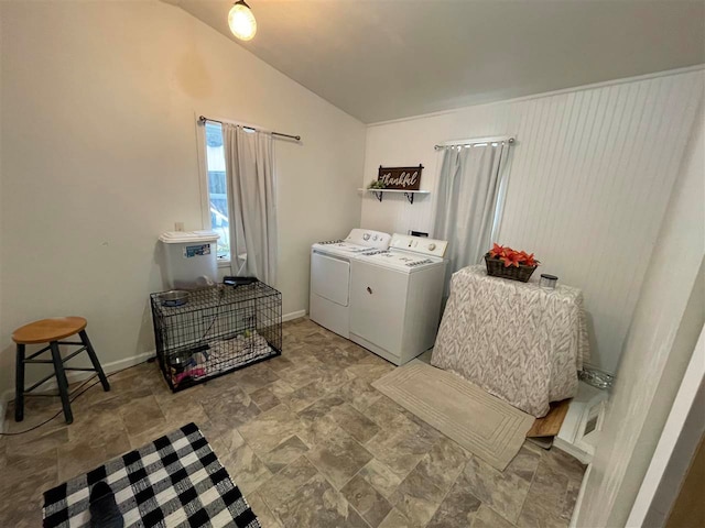 laundry area featuring separate washer and dryer