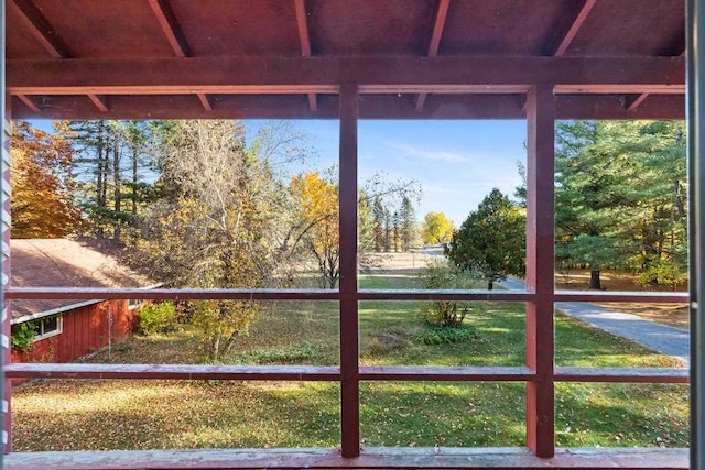 view of doorway to outside